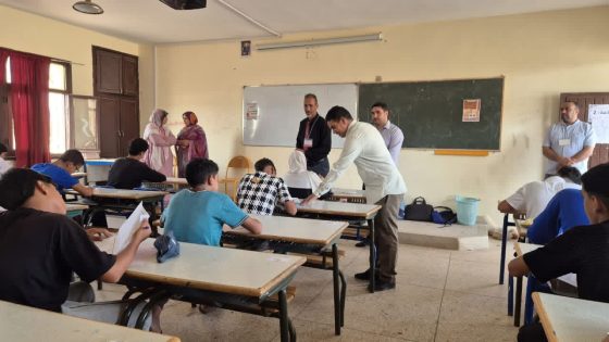 انطلاق الامتحان الجهوي الموحد للسلك الإعدادي بآسا الزاك في أجواء تنظيمية وتربوية جيدة