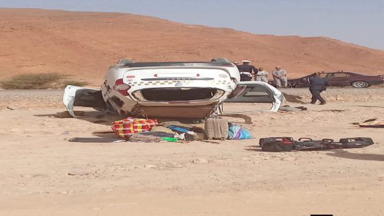 فاجعة تهز مدينة طاطا.. مصرع 5 أشخاص بينهم طفل في حادثة سير مروعة عند المدخل الشمالي للمدينة.